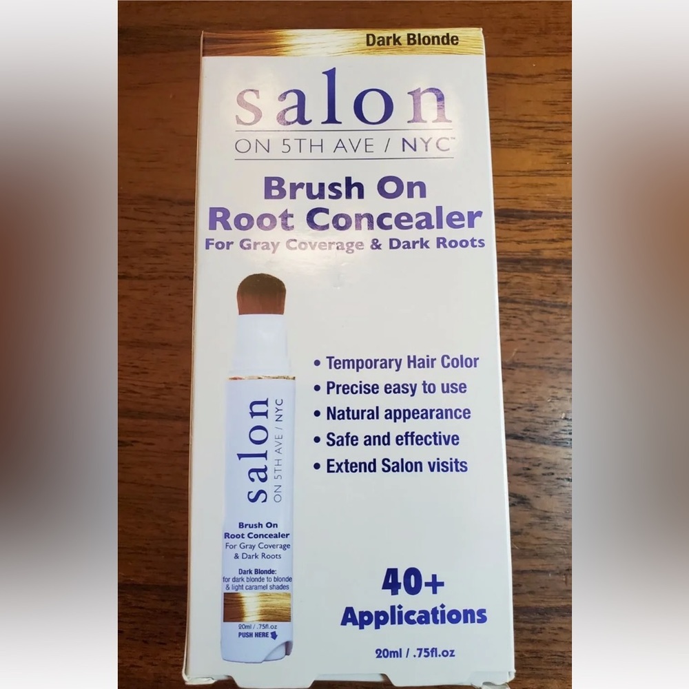 Salon On 5th Ave Brush On Root Concealer Dark Blonde 40 Applications